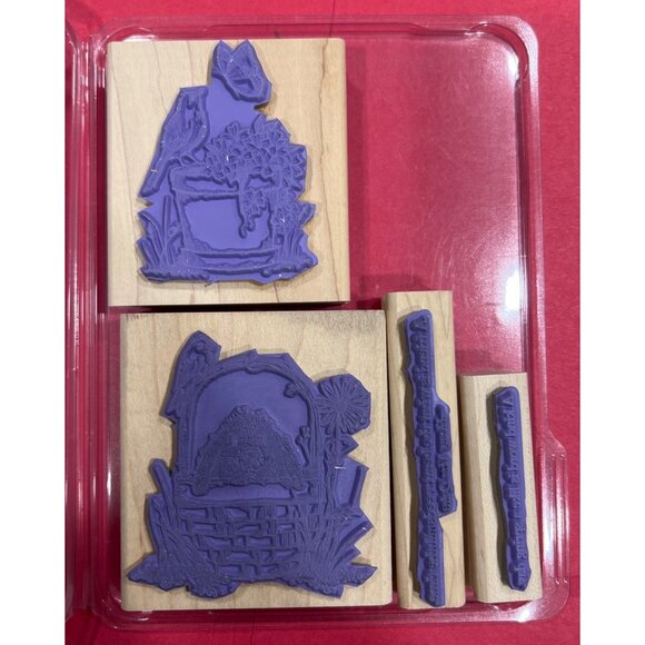 Stampin Up! Serene Spring Wood-Mounted Rubber Stamp Set - Picture 2 of 3